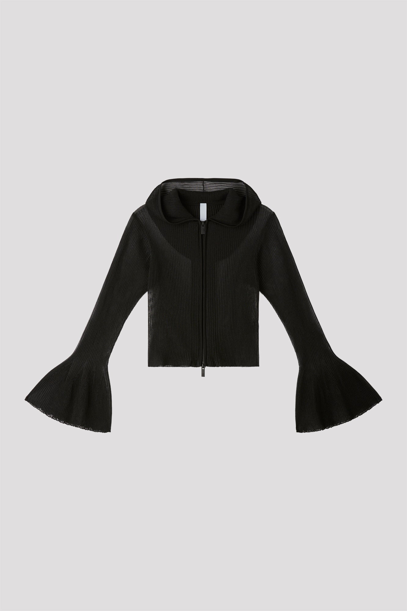 HYPHA LUCENT GLITTER HOODIE JACKET - BLACK-BLACK
