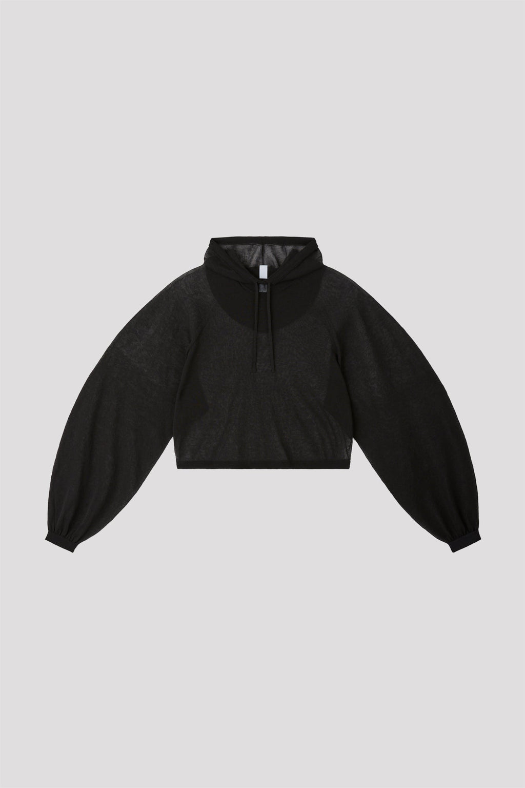 TC LUCENT CROPPED HOODIE - BLACK