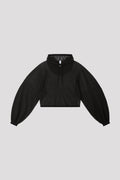 TC LUCENT CROPPED HOODIE - BLACK