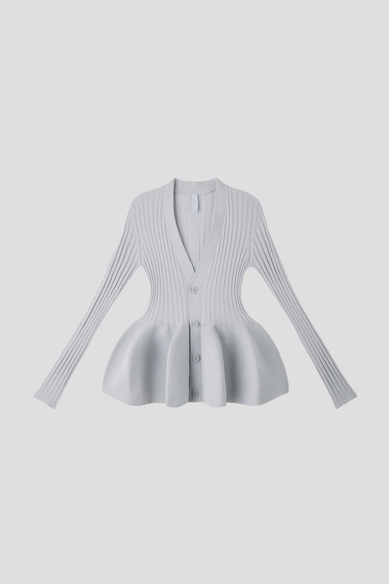 POTTERY GLITTER CARDIGAN - HAZE GRAY-SILVER