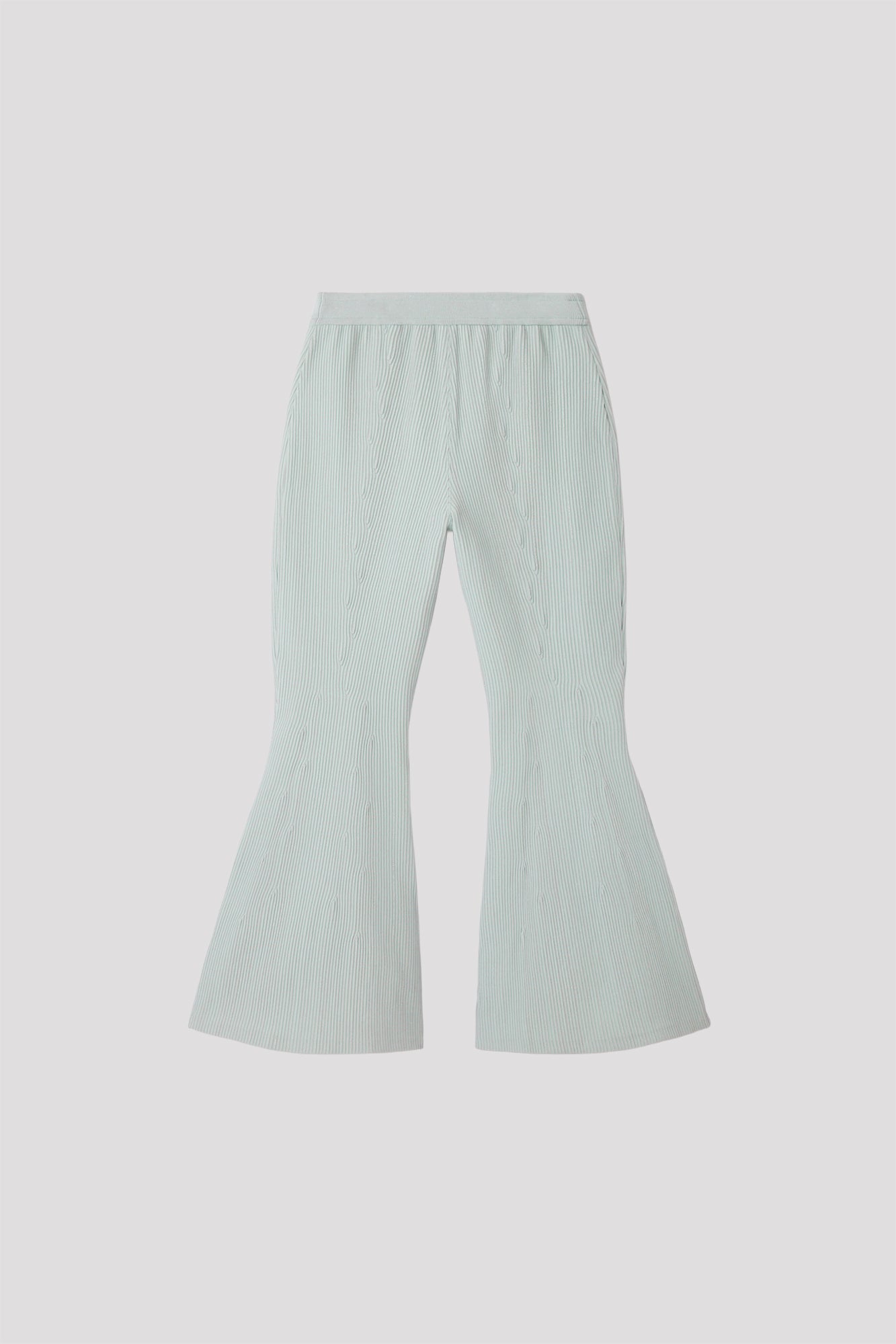 SOFT HYPHA TIGHT FLARE PANTS - CLEARLY AQUA MULTI