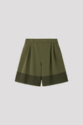 WAFFLE LUCENT HALF PANTS - GREEN BAY MULTI