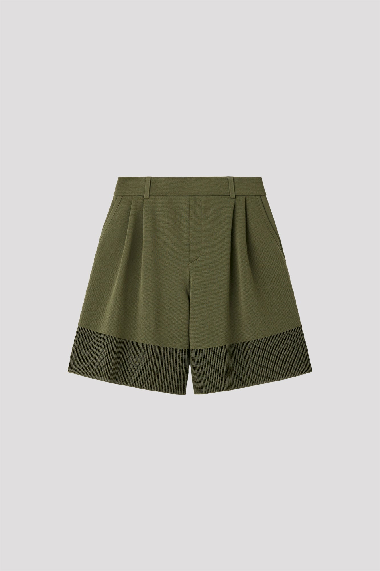 WAFFLE LUCENT HALF PANTS - GREEN BAY MULTI