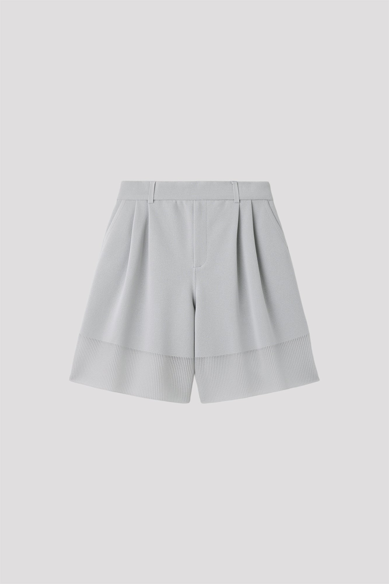 WAFFLE LUCENT HALF PANTS - HAZE GRAY MULTI 3