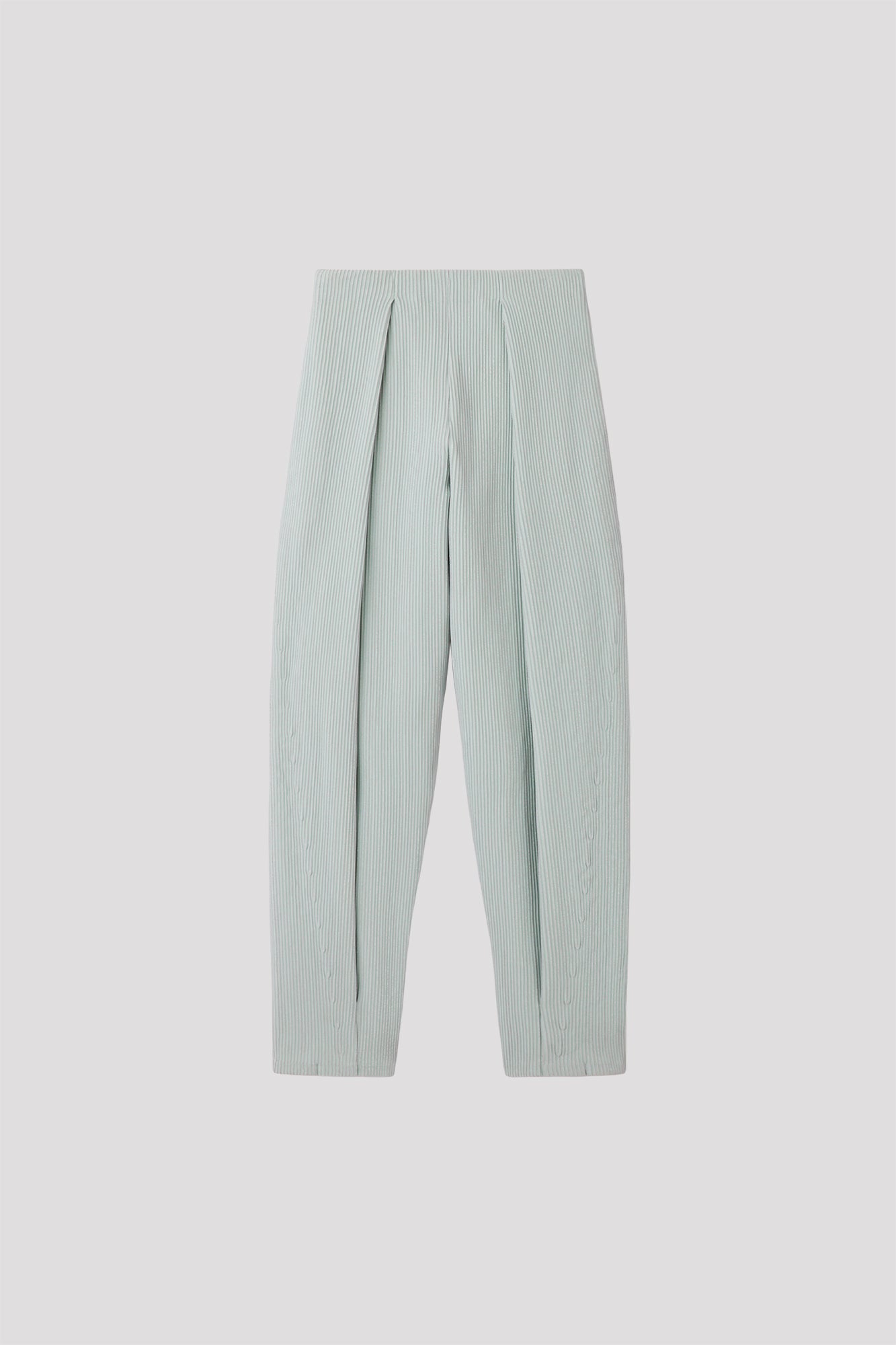 SOFT HYPHA TUCKED PANTS - CLEARLY AQUA MULTI