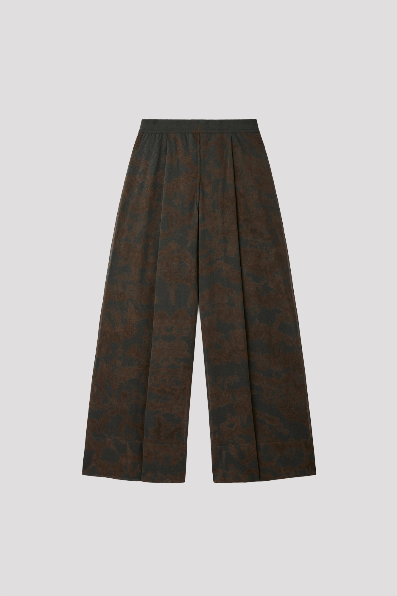 DYEING TC LUCENT SEMI WIDE PANTS - SMOKEY BLACK 2