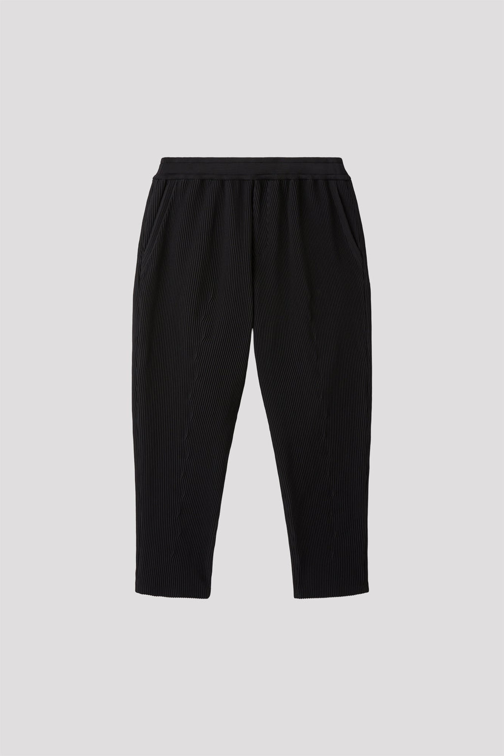 SOFT HYPHA TAPERED PANTS - BLACK