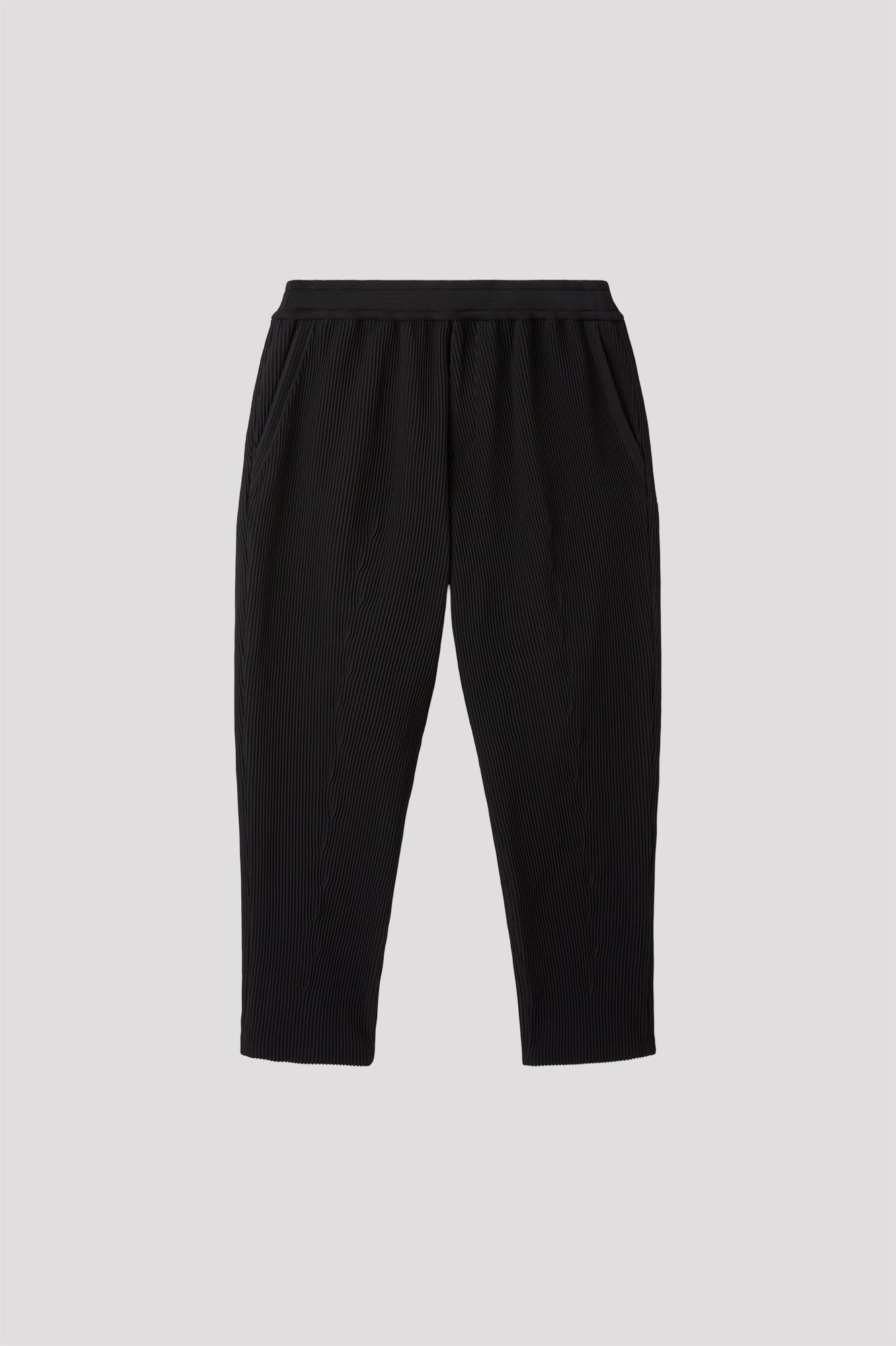SOFT HYPHA TAPERED PANTS - BLACK