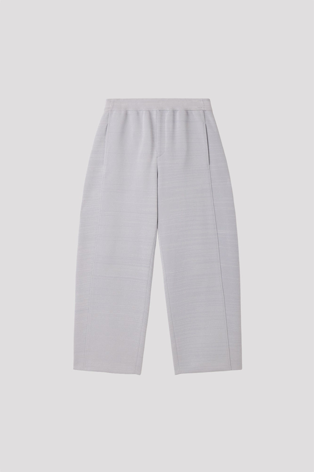 MILAN CURVED PANTS - LIGHT GRAY