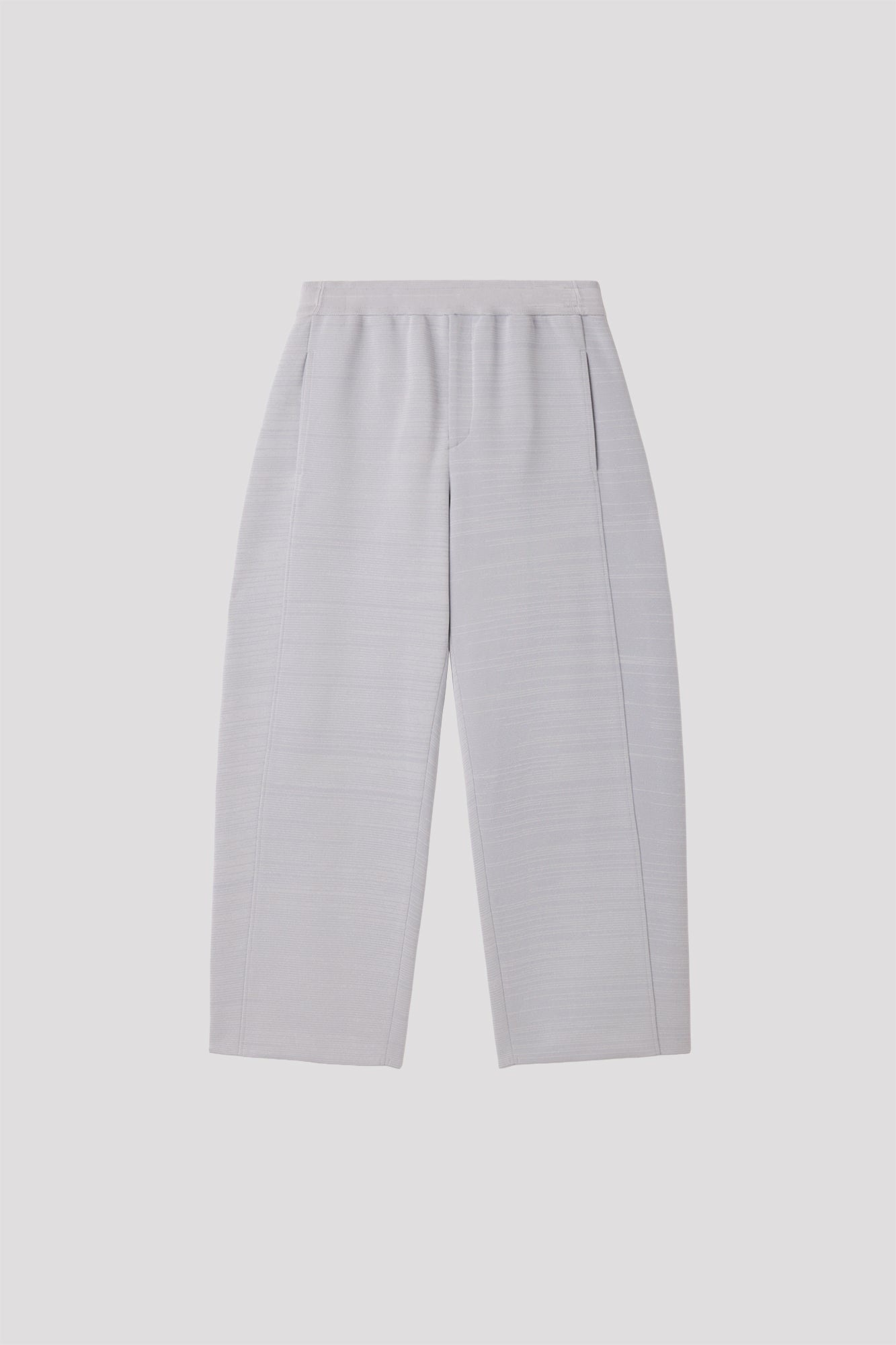 MILAN CURVED PANTS - LIGHT GRAY