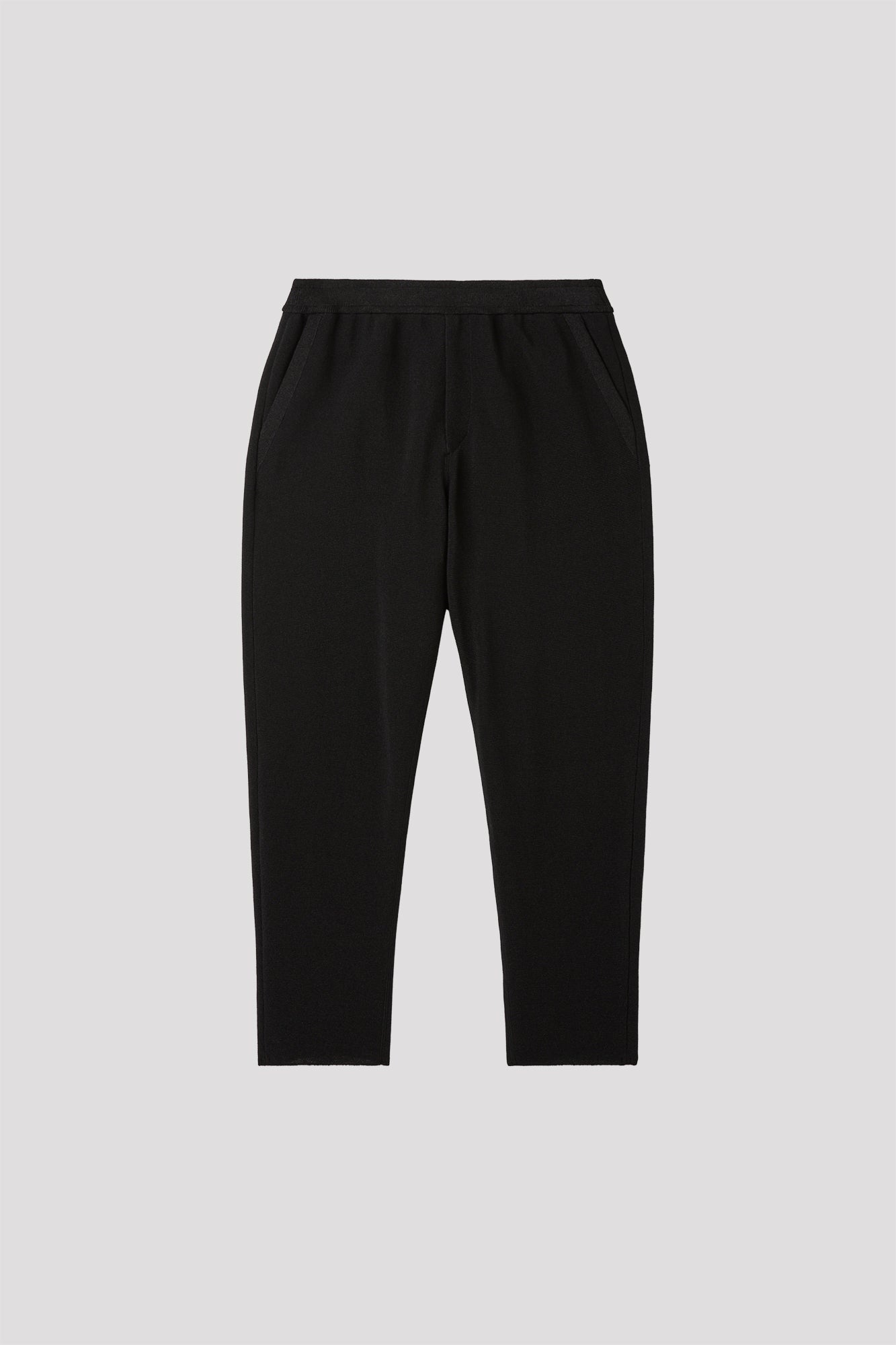 WASHI TAPERED PANTS - BLACK