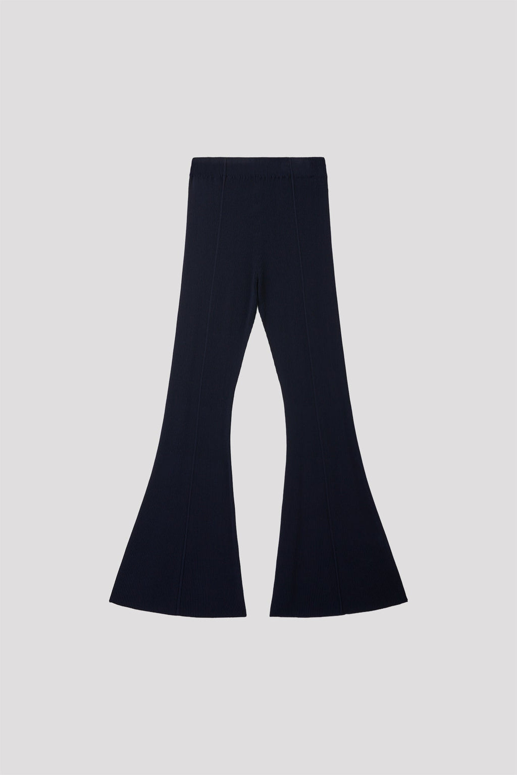 SOFT PORTRAIT TIGHT FLARE PANTS - NAVY