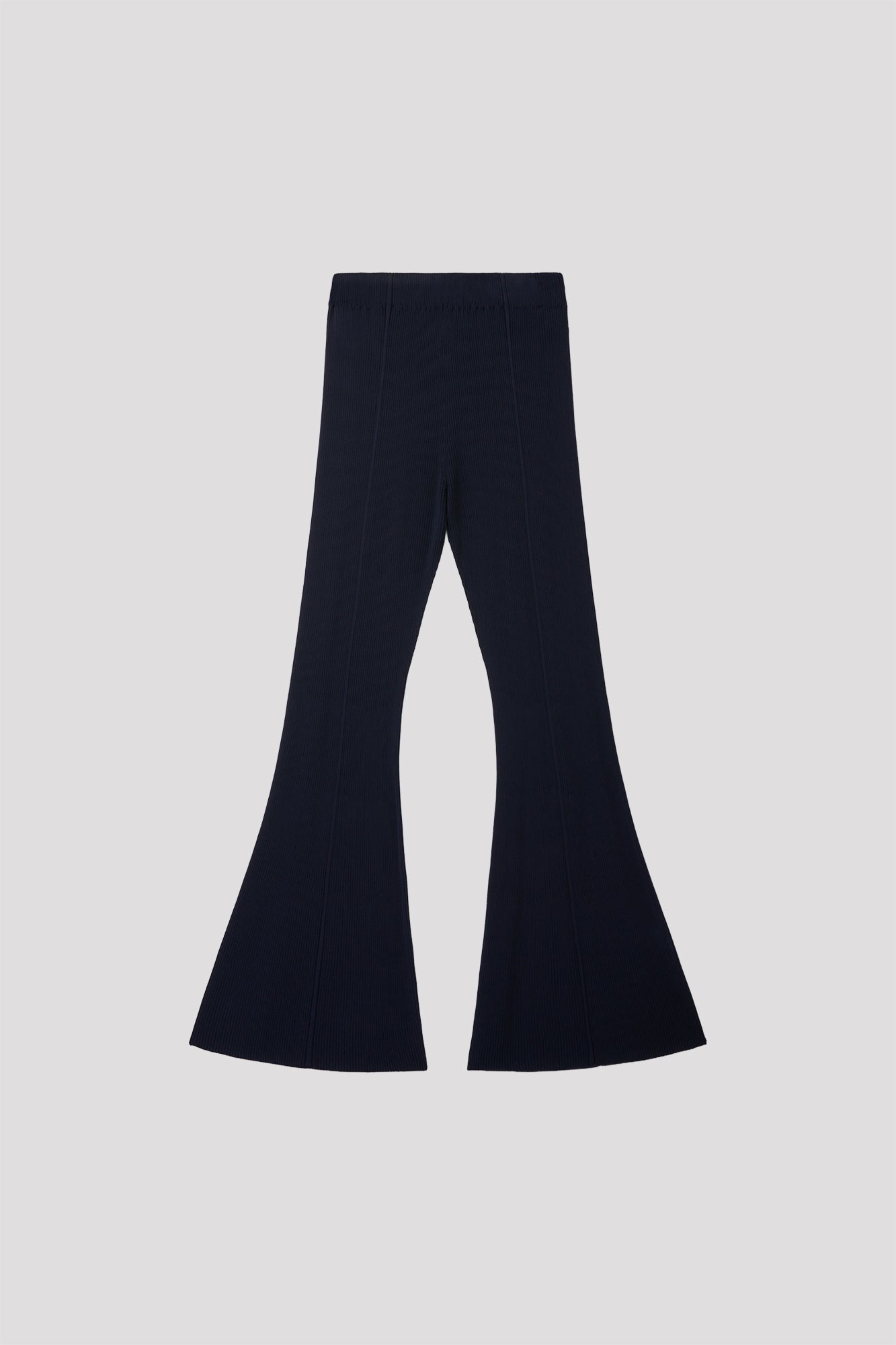 SOFT PORTRAIT TIGHT FLARE PANTS - NAVY