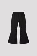 SOFT HYPHA TIGHT FLARE PANTS - BLACK