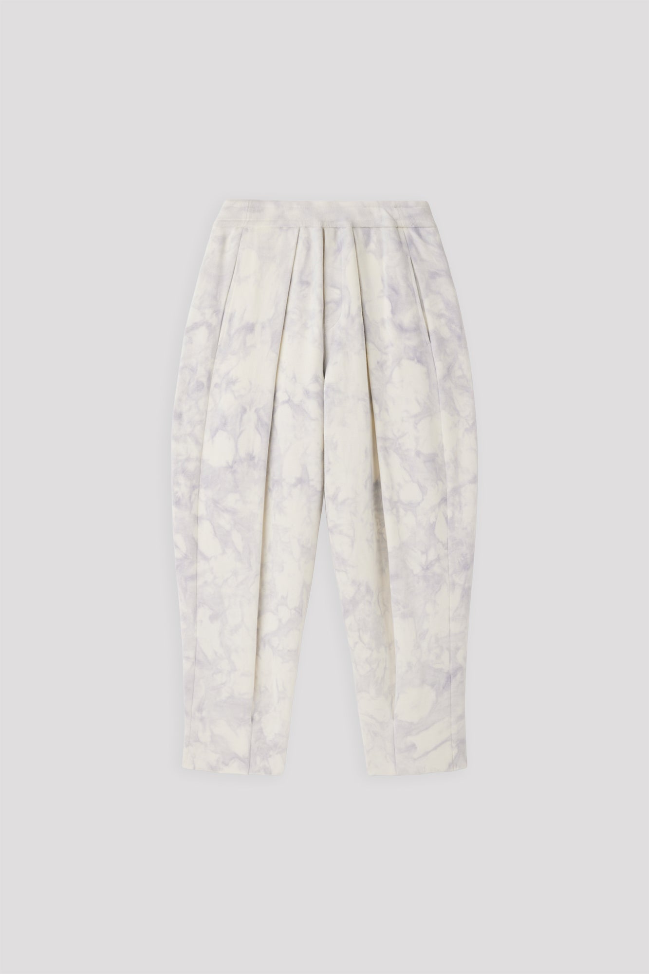 DYEING MILAN TUCKED PANTS - WHITE MULTI 10