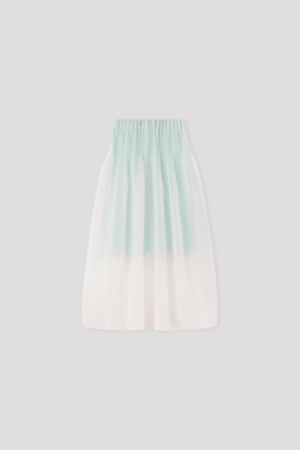 OVERWRAPPED POTTERY SKIRT - CLEARLY AQUA MULTI
