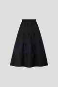 TERRACED SKIRT - BLACK MULTI 13