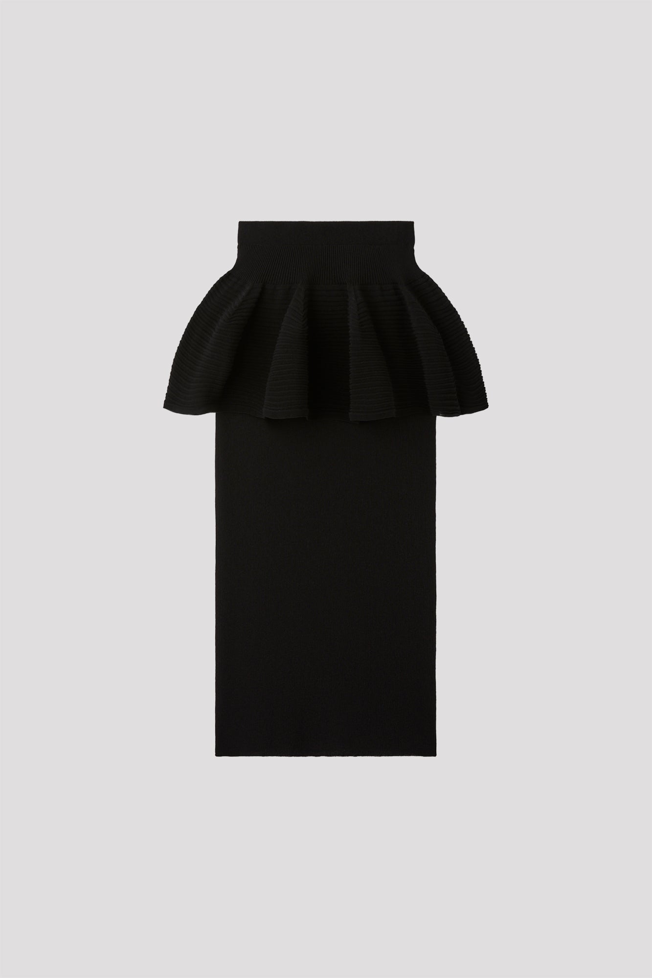 TC POTTERY LAYERED SKIRT - BLACK