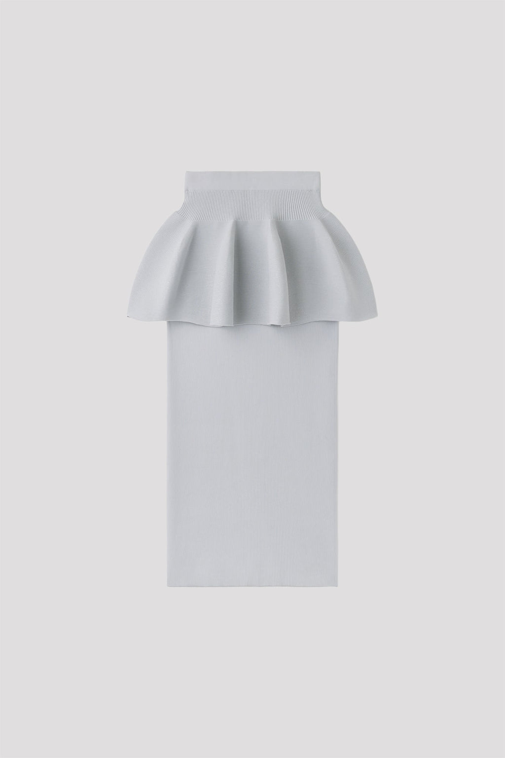 POTTERY GLITTER LAYERED SKIRT - HAZE GRAY-SILVER