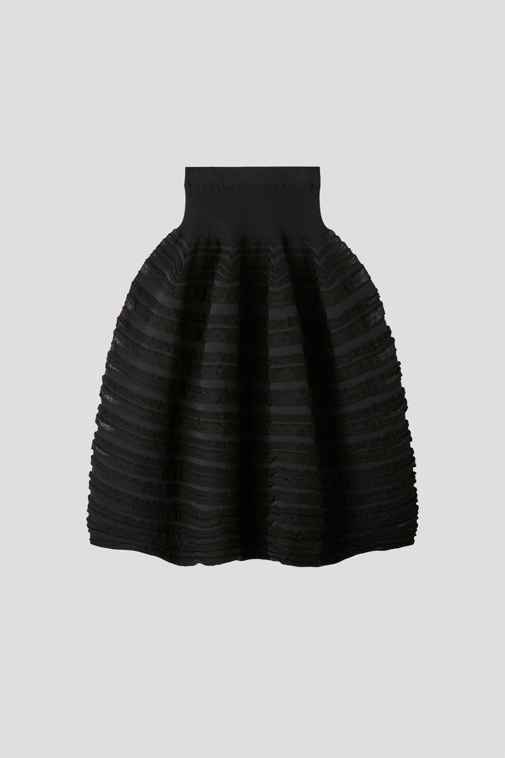 POTTERY SWELL GLITTER SKIRT - BLACK-BLACK