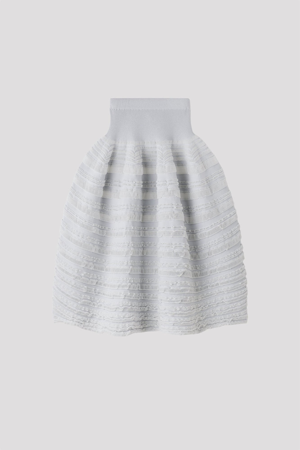 POTTERY SWELL GLITTER SKIRT - HAZE GRAY-SILVER