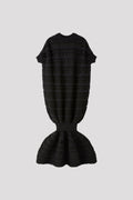 POTTERY HS SWELL GLITTER PUFF SLEEVE MINI DRESS - BLACK-BLACK