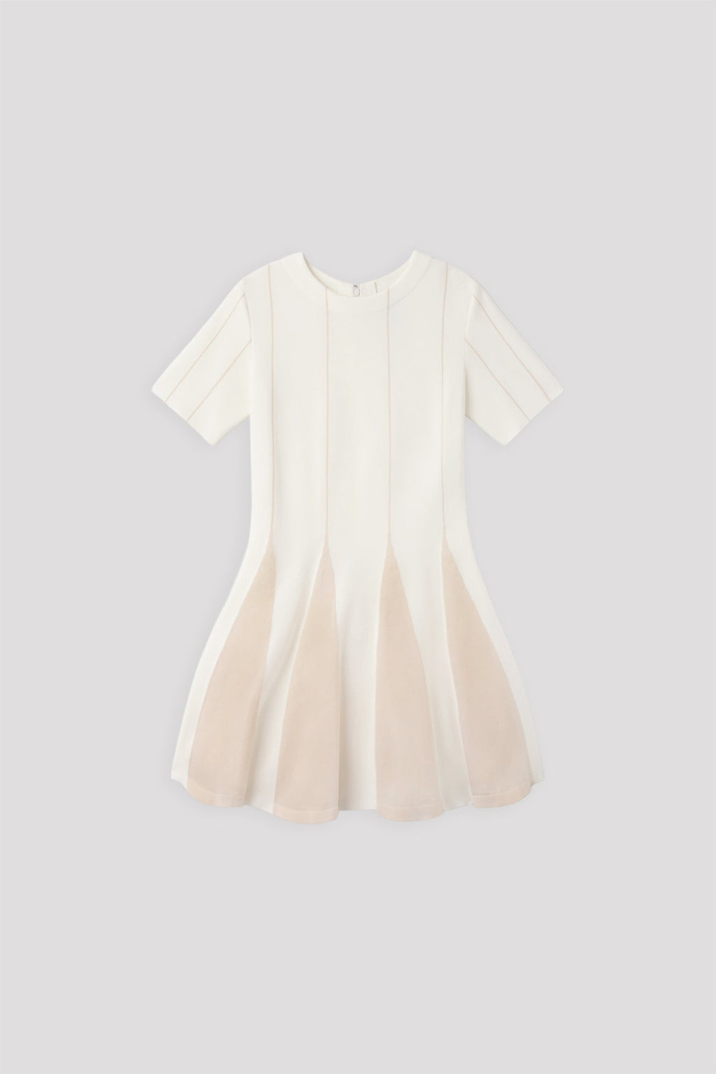 BAMBOO CONIC MINI DRESS - WHITE MULTI 12