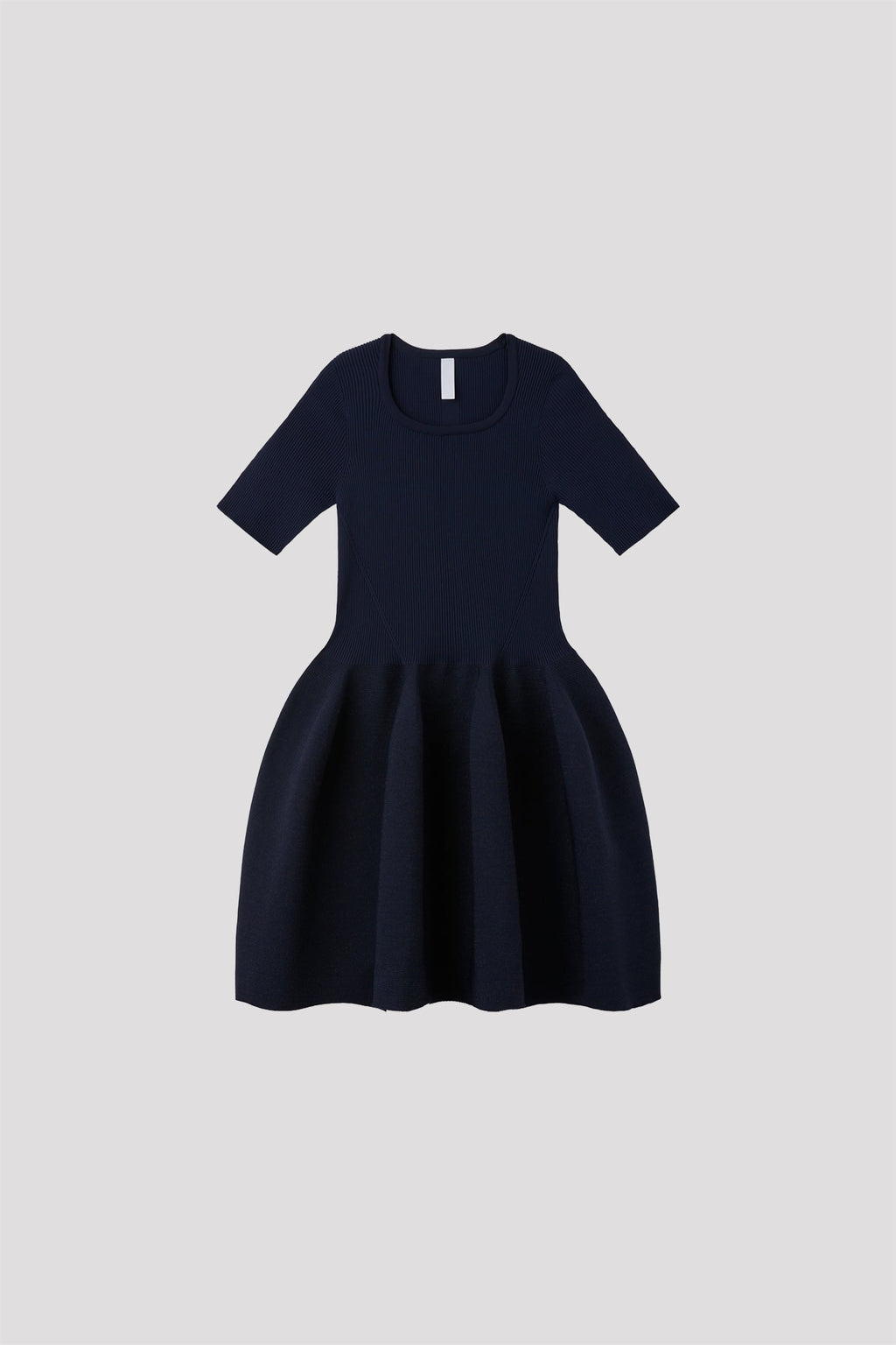POTTERY HS GLITTER ROUNDNECK SHORT SLEEVE  MINI DRESS - NAVY-BLACK