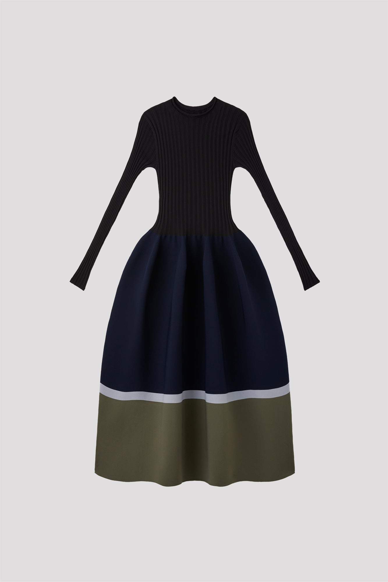 POTTERY LONG SLEEVE DRESS - NAVY MULTI 7