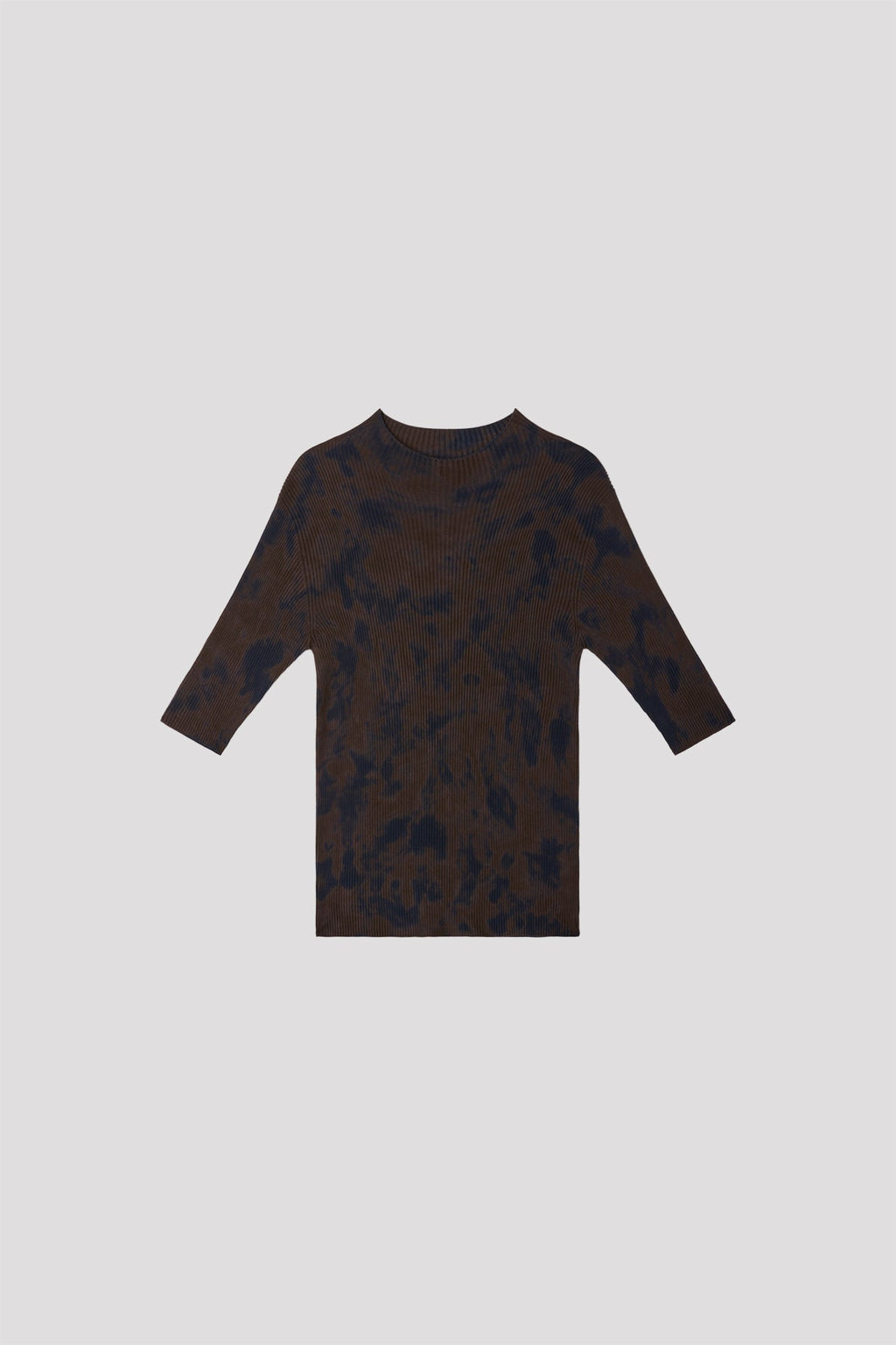 DYEING SHORT SLEEVE TOP - BLACK MULTI 12