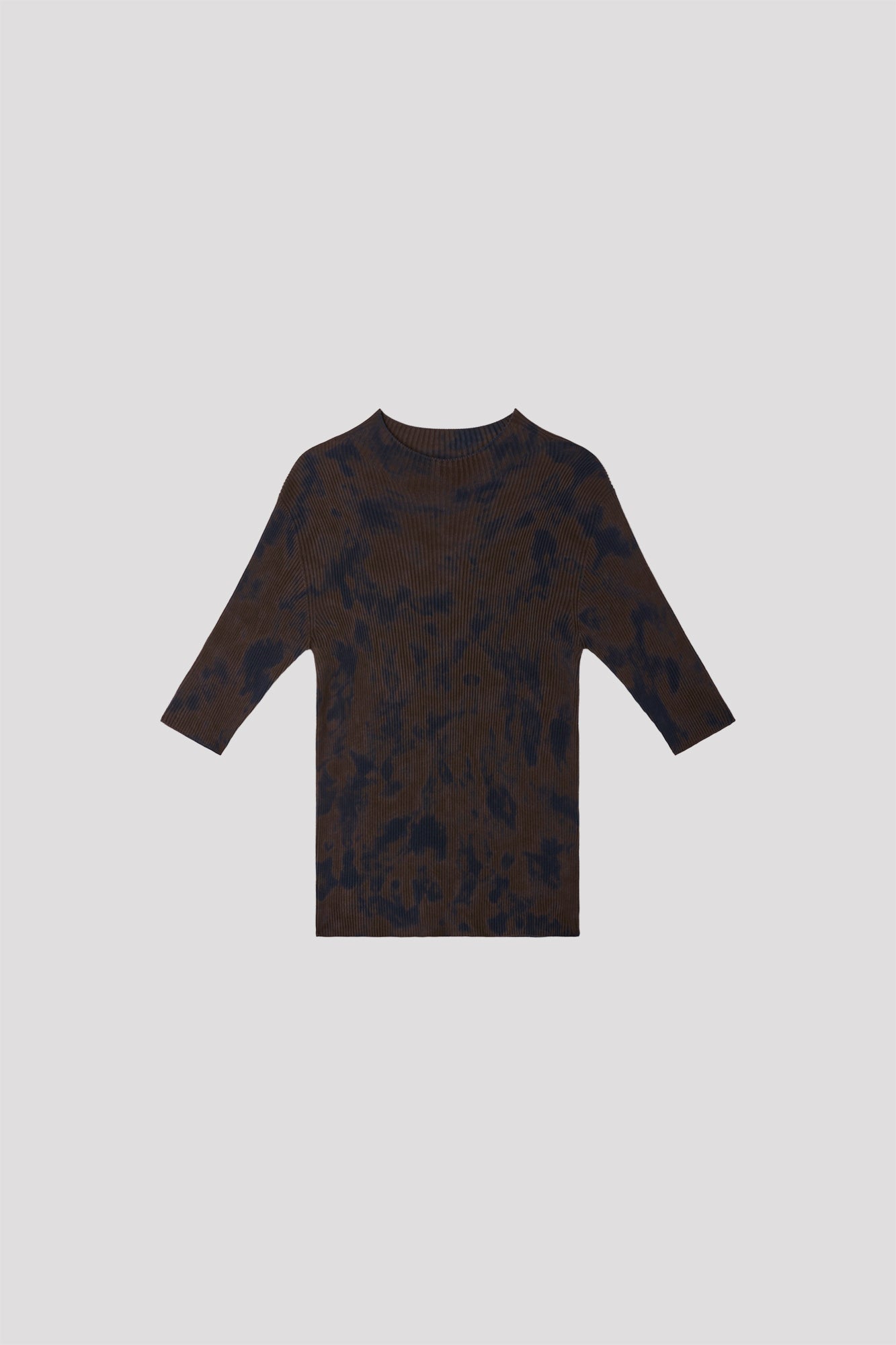 DYEING SHORT SLEEVE TOP - BLACK MULTI 12