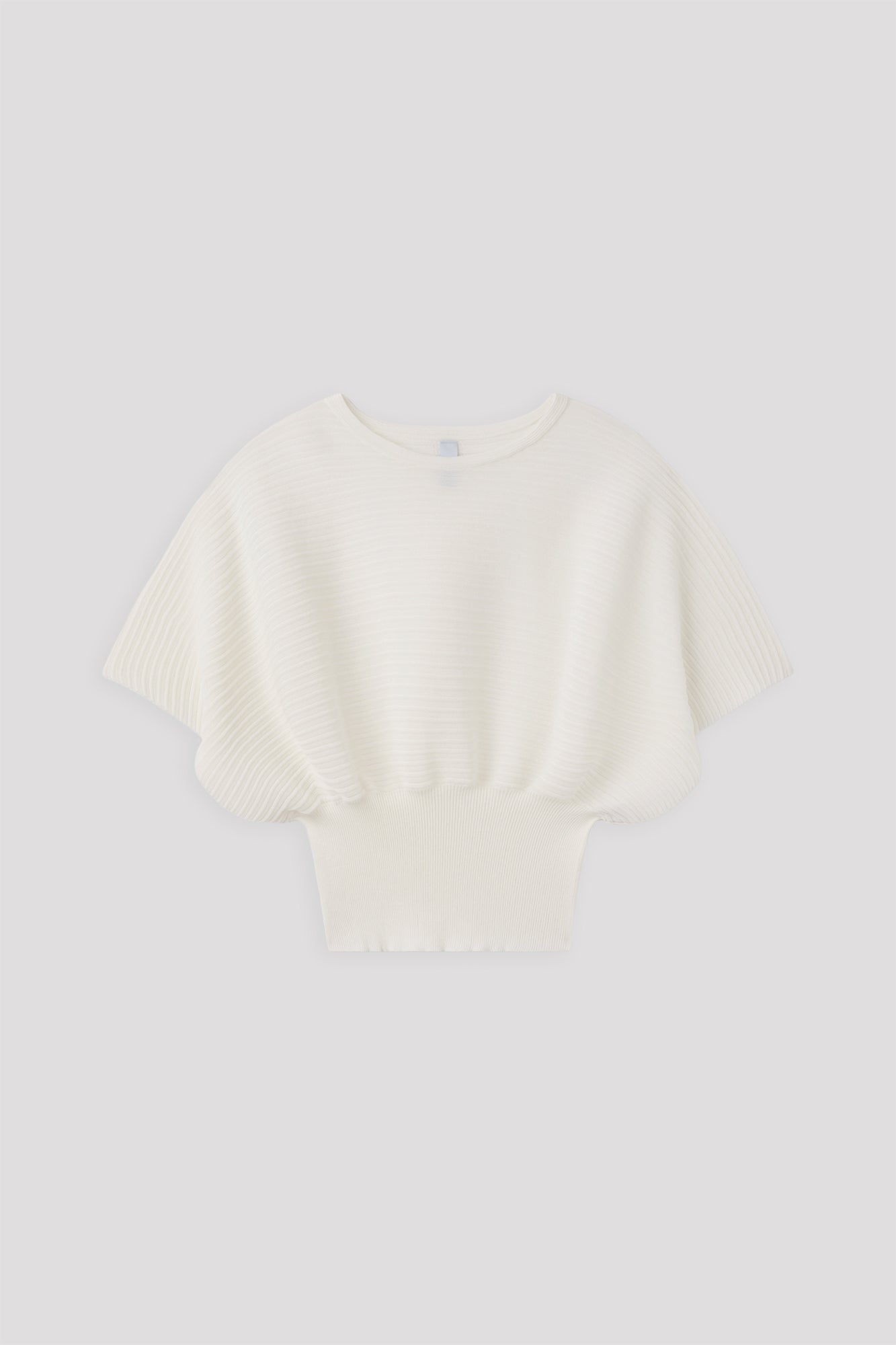 TC POTTERY SHORT SLEEVE ROUND TOP - WHITE