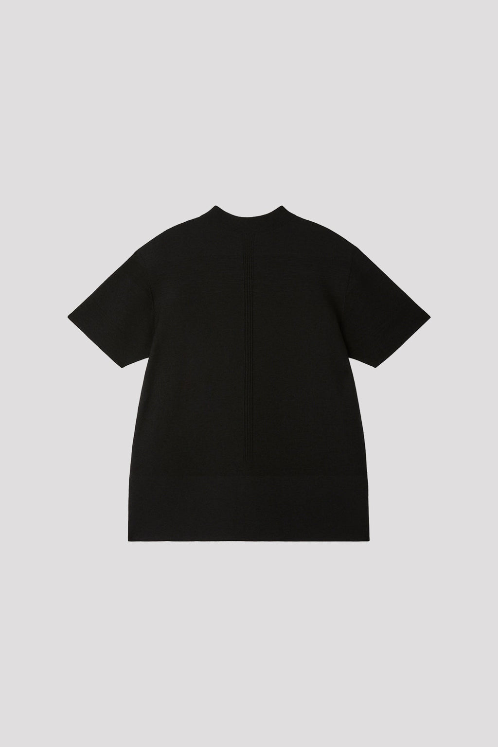 GARTER MOCKNECK SHORT SLEEVE TEE SHIRT