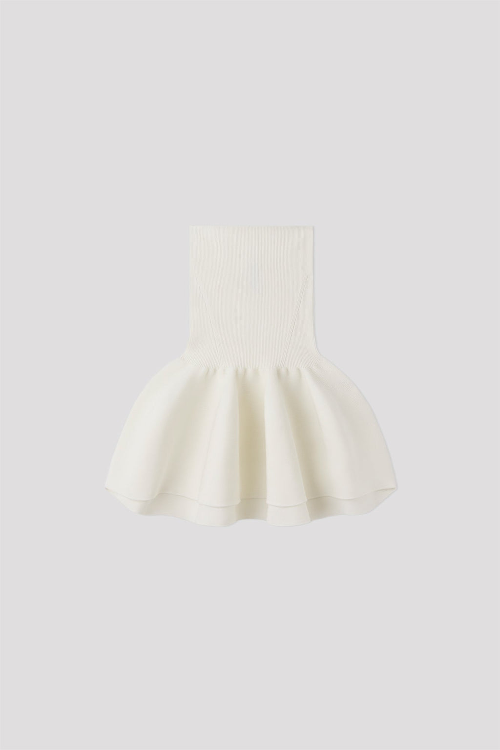 POTTERY HS GLITTER STRAPLESS TOP - WHITE-OPAL