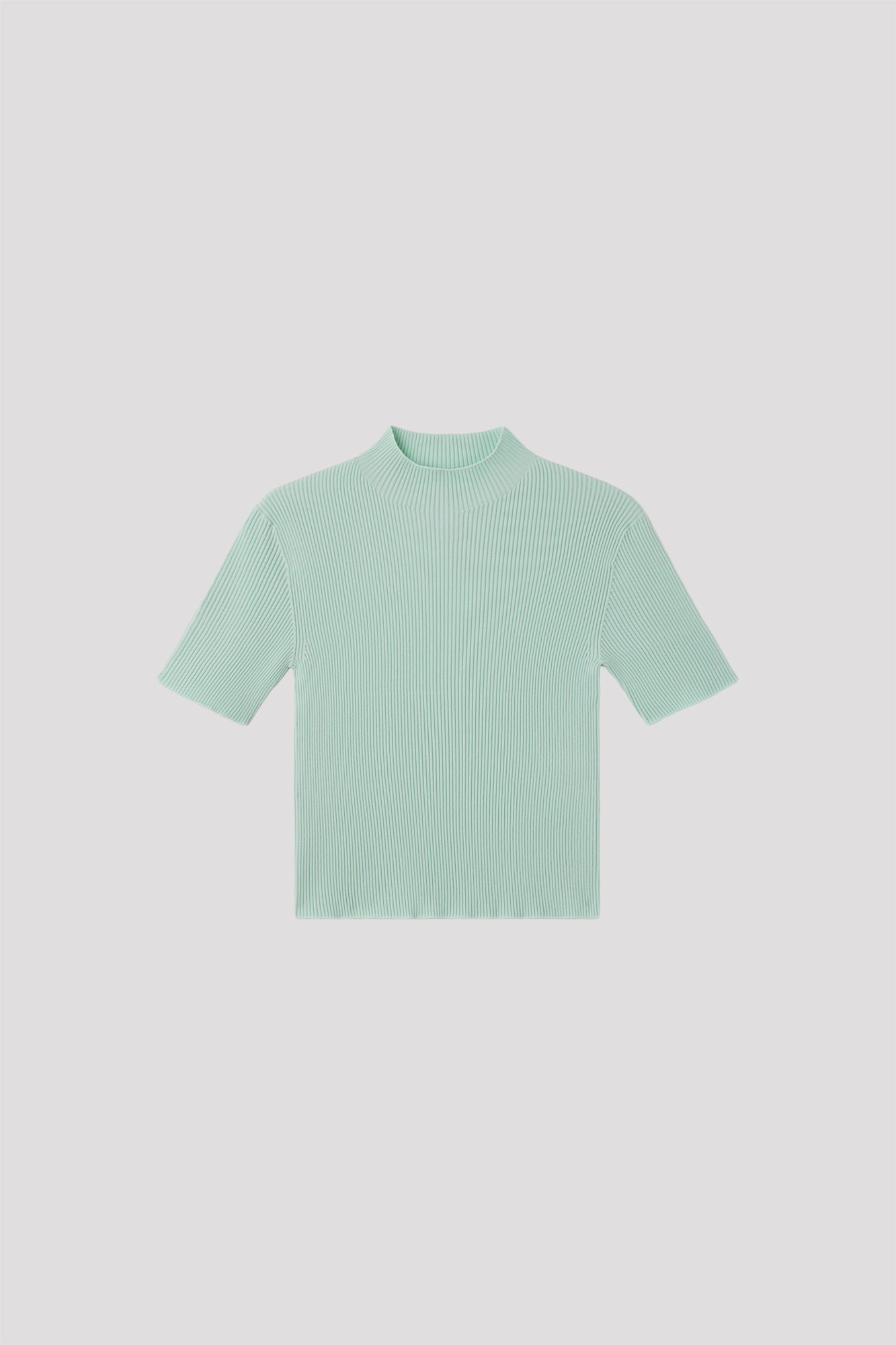 PORTRAIT SHORT SLEEVE TOP - CLEARLY AQUA