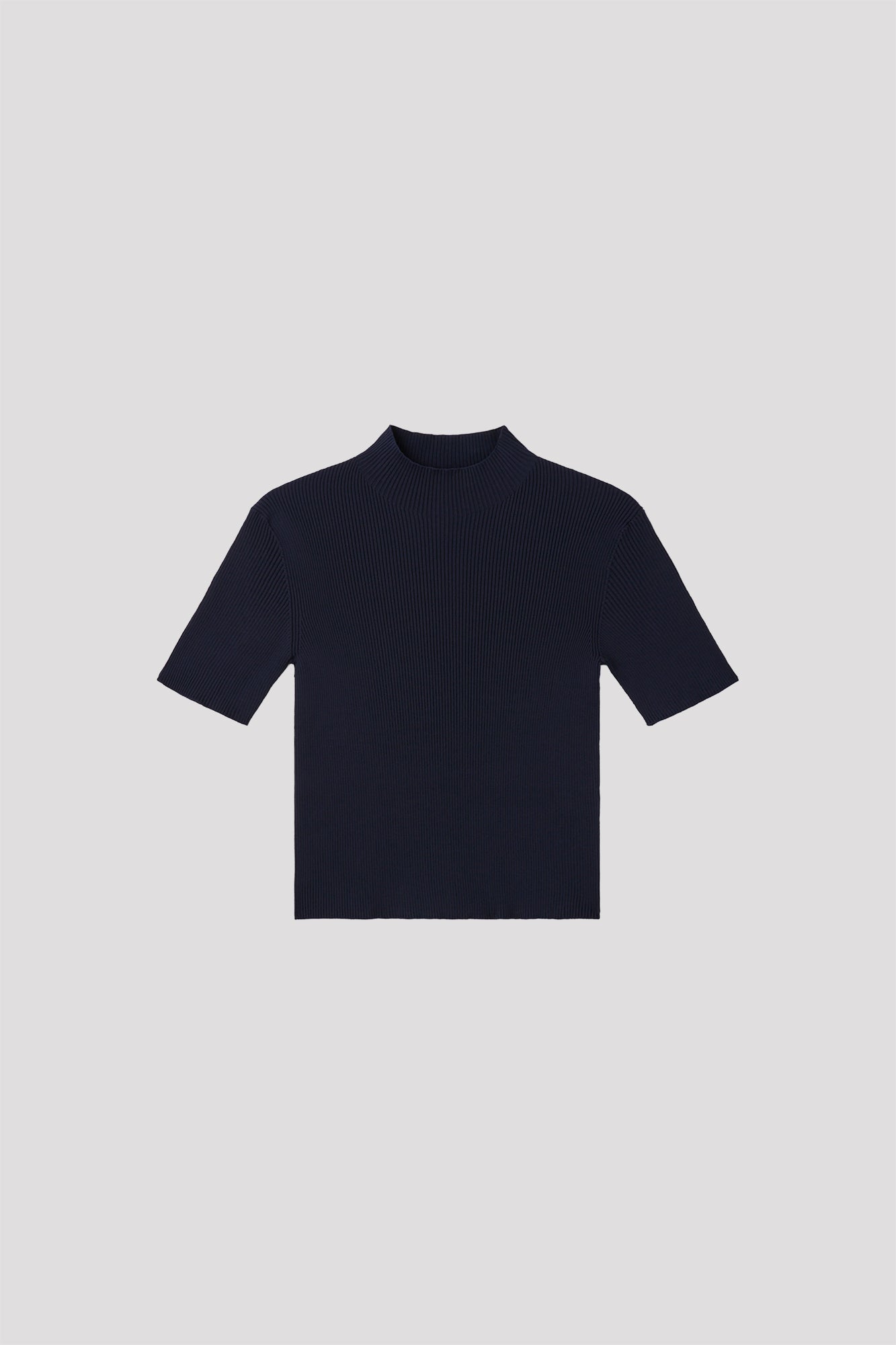 PORTRAIT SHORT SLEEVE TOP - NAVY