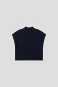PORTRAIT CREASE TOP - NAVY