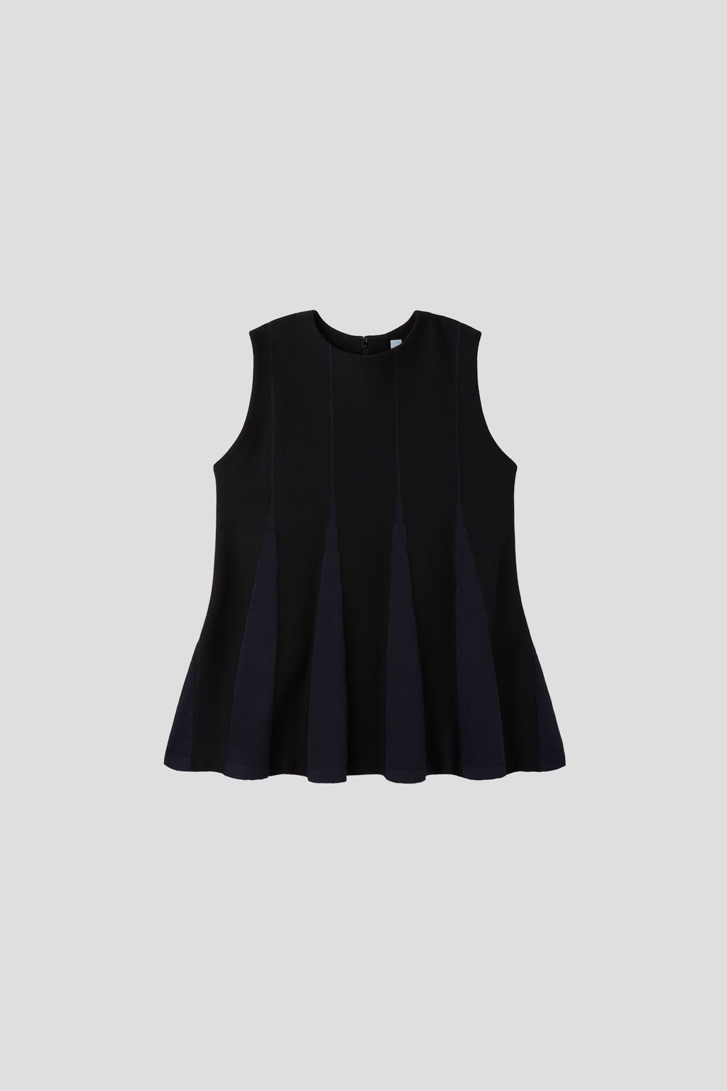 BAMBOO CONIC SLEEVELESS TOP - BLACK MULTI 13