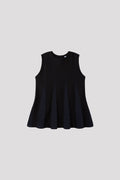 BAMBOO CONIC SLEEVELESS TOP - BLACK MULTI 13