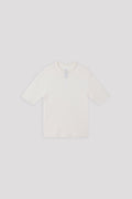 PORTRAIT LUCENT SHORT SLEEVE TOP - WHITE