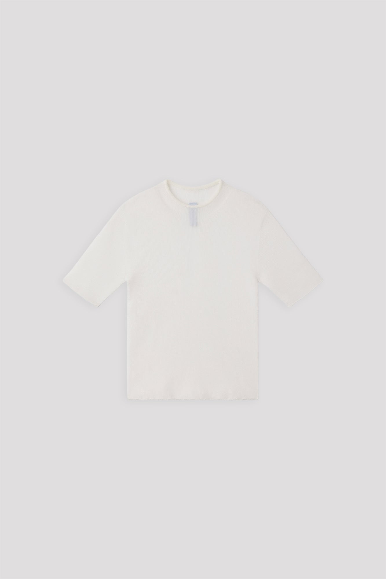 PORTRAIT LUCENT SHORT SLEEVE TOP - WHITE