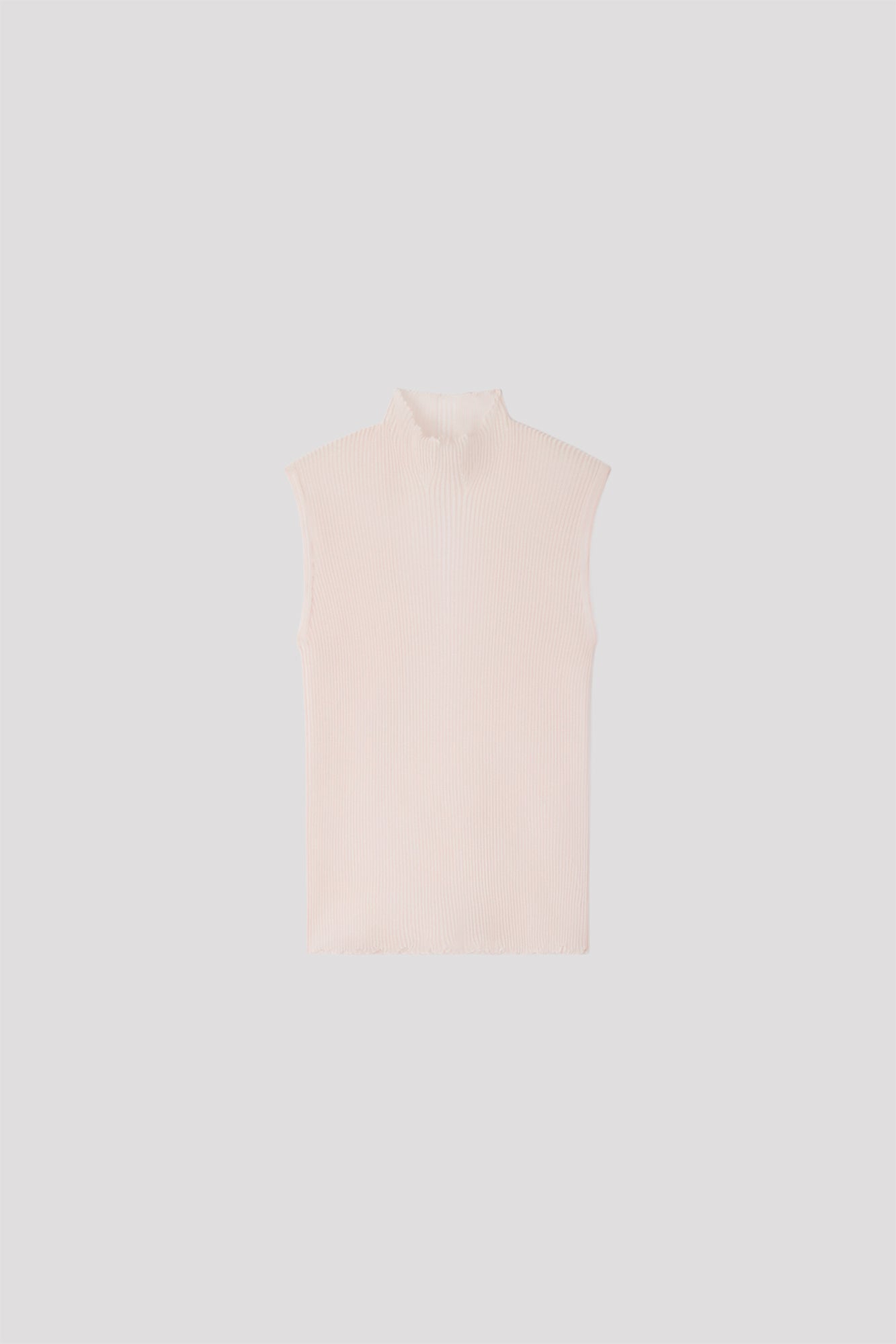 HYPHA LUCENT GLITTER SLEEVELESS TOP - EGGSHELL PINK-OPAL