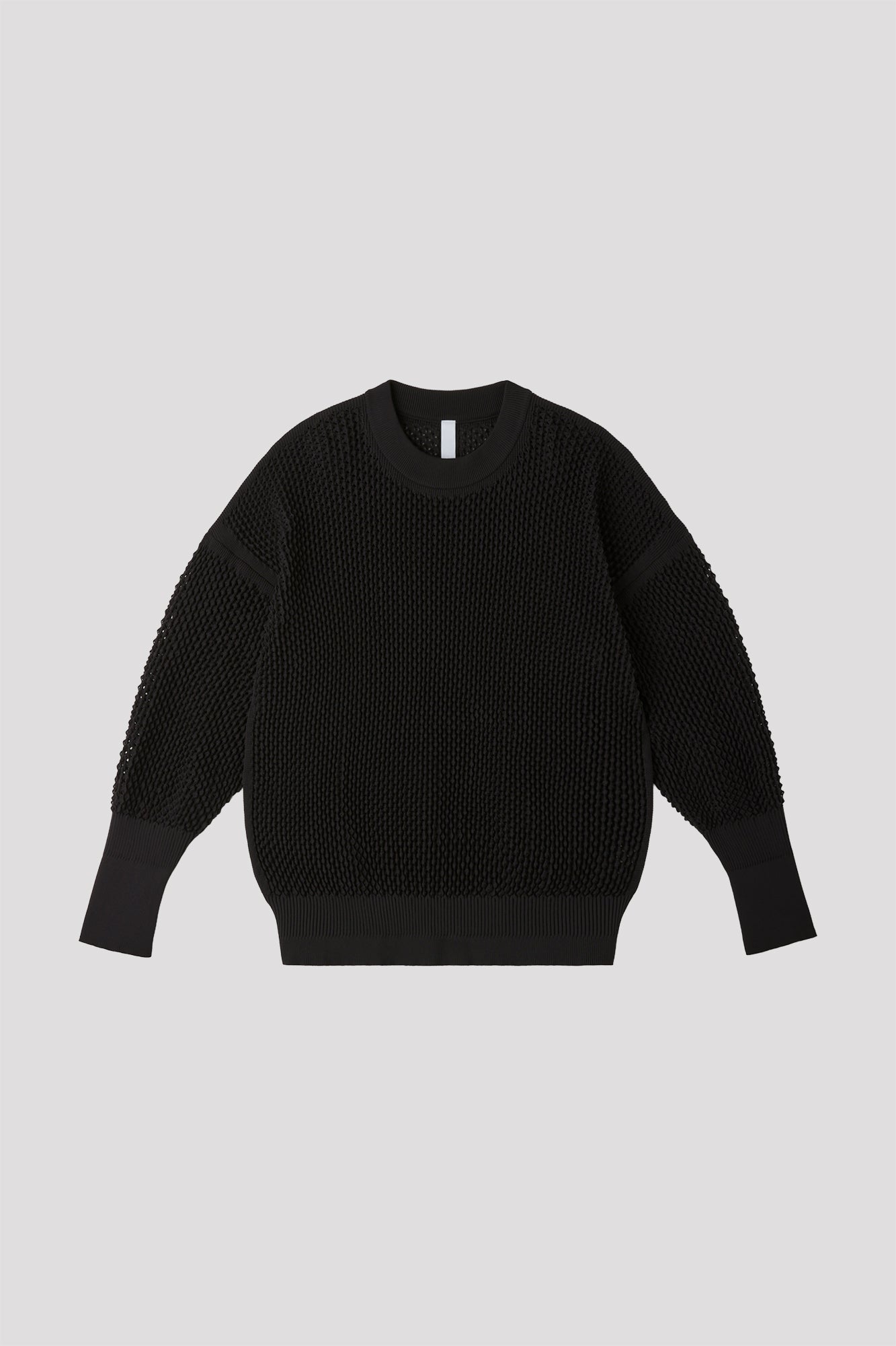 LATTICE PULLOVER - BLACK