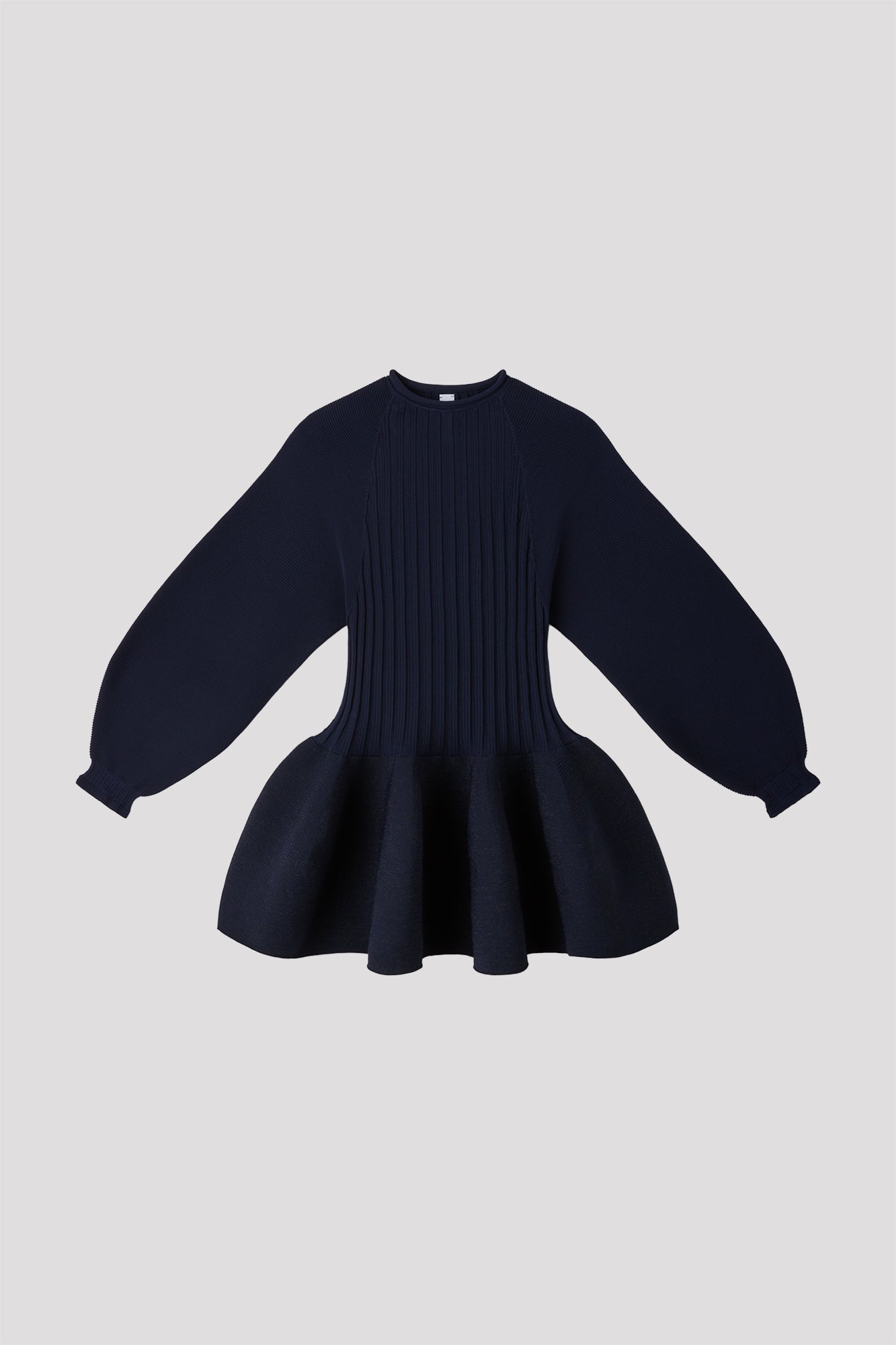 POTTERY GLITTER PUFF SLEEVE TOP - NAVY-BLACK