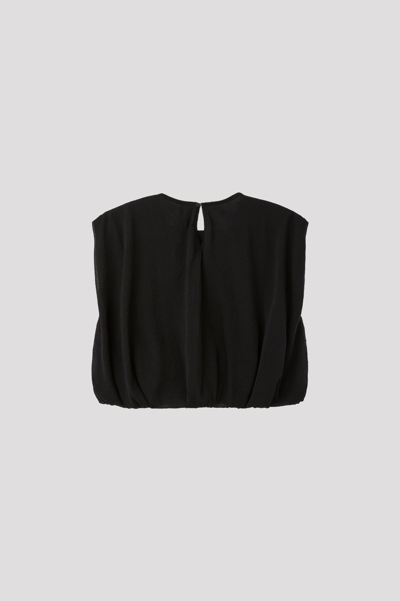 OVERWRAPPED TC LUCENT CROPPED SLEEVELESS TOP
