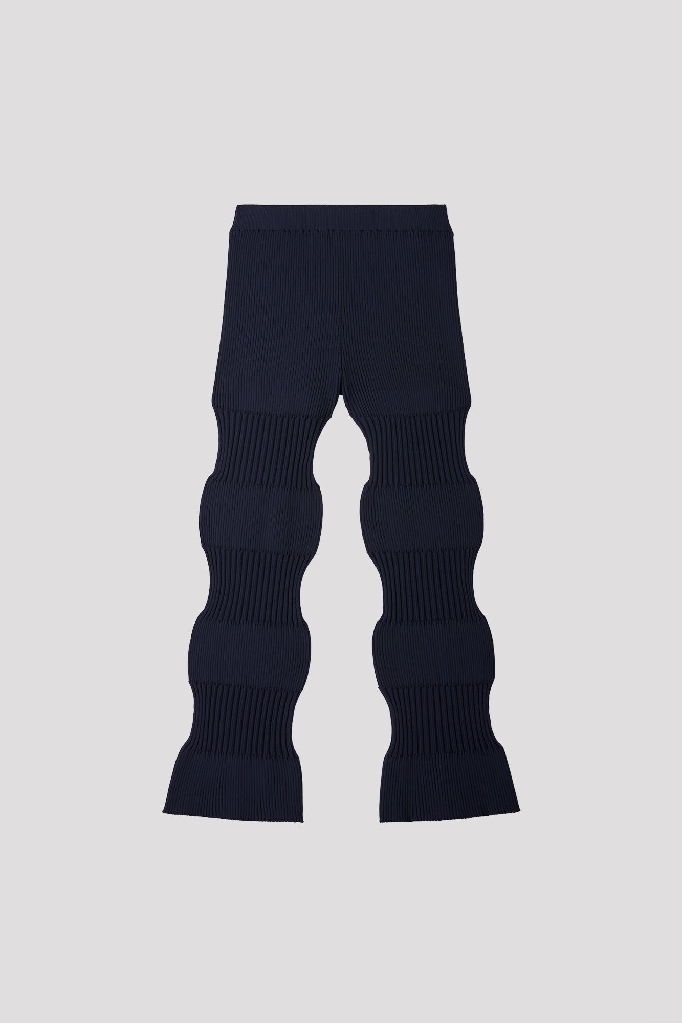 SOFT FLUTED PANTS - NAVY