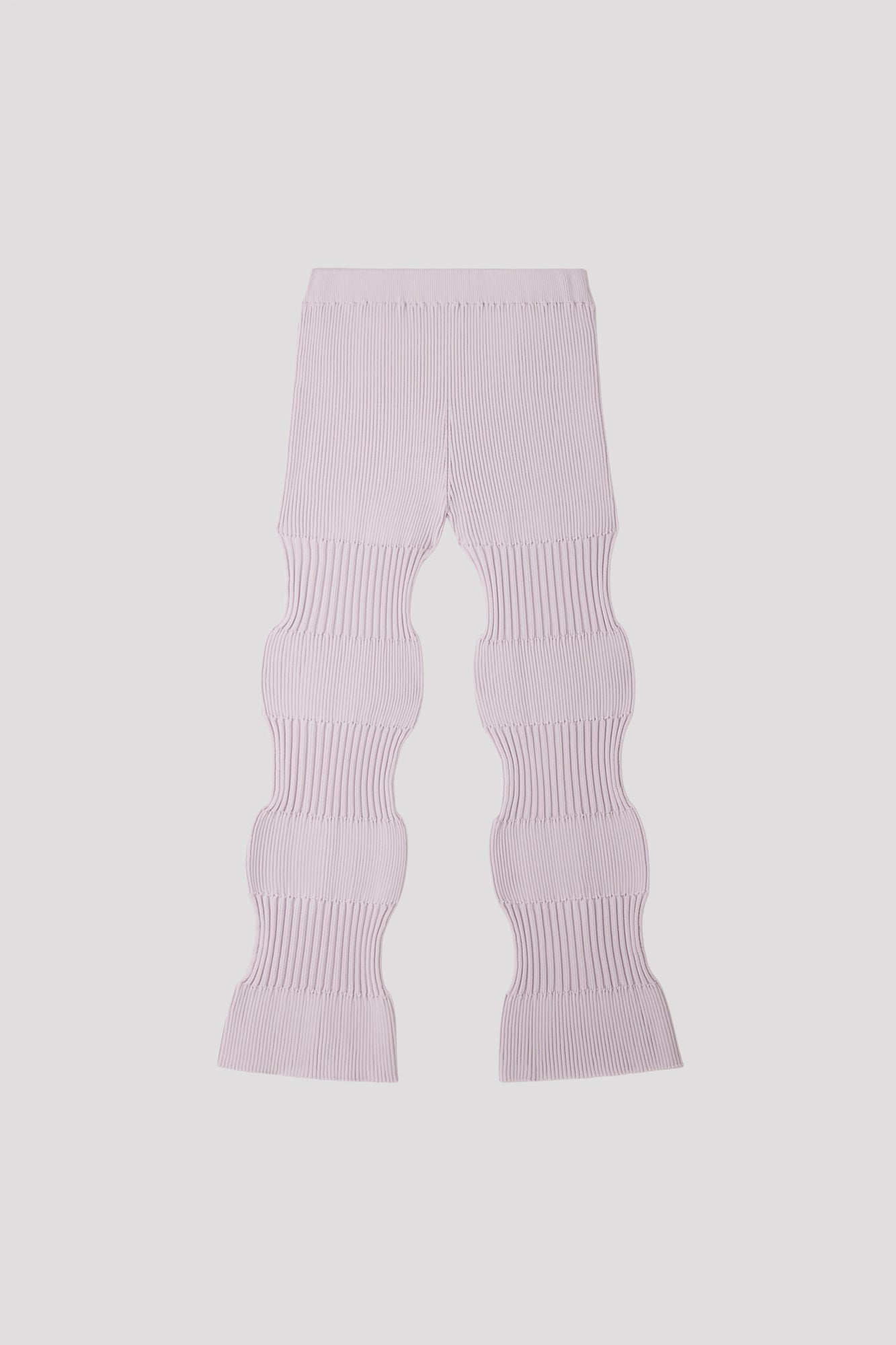 SOFT FLUTED PANTS - LAVENDER FOG