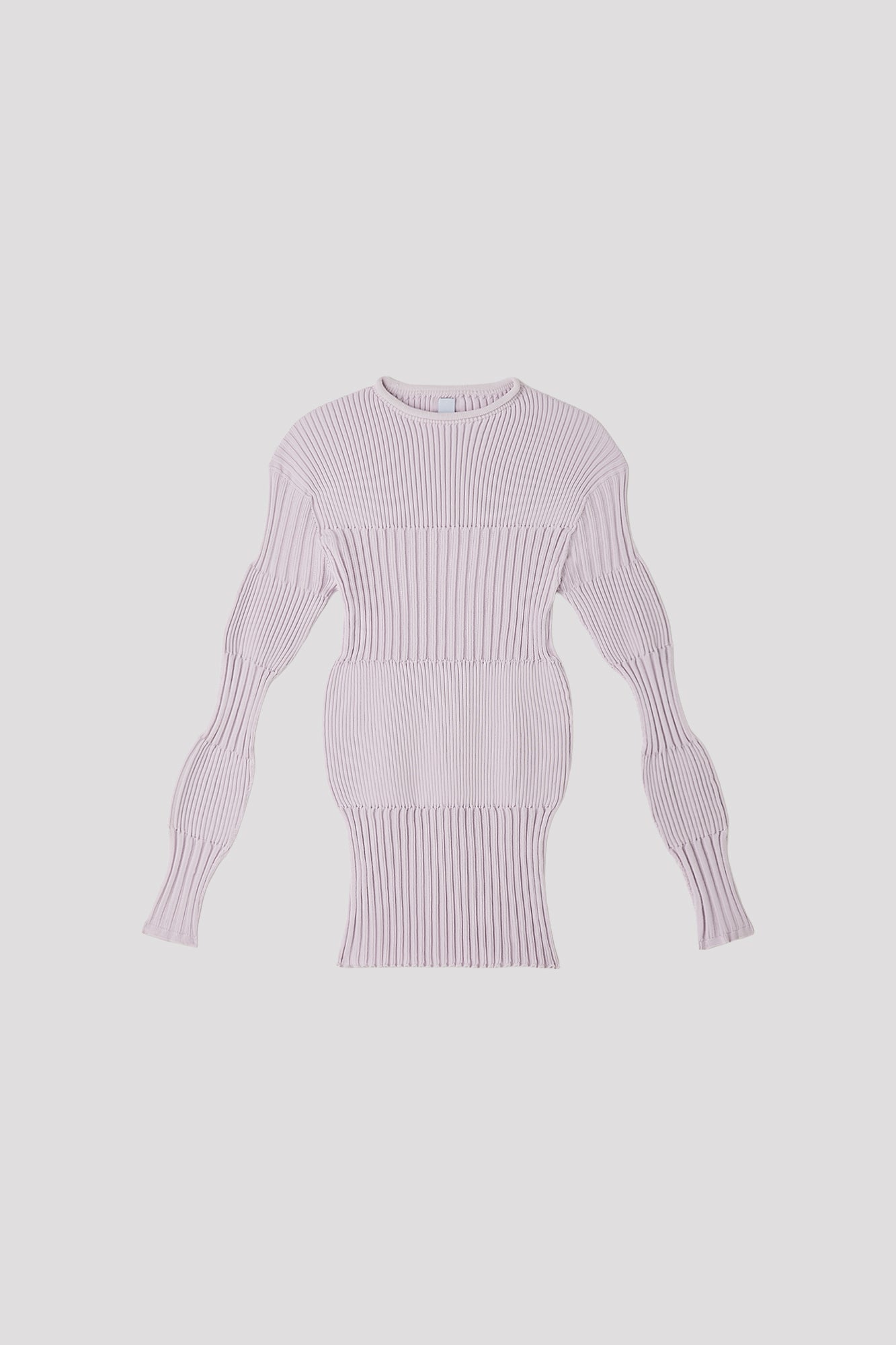 SOFT FLUTED PULLOVER - LAVENDER FOG