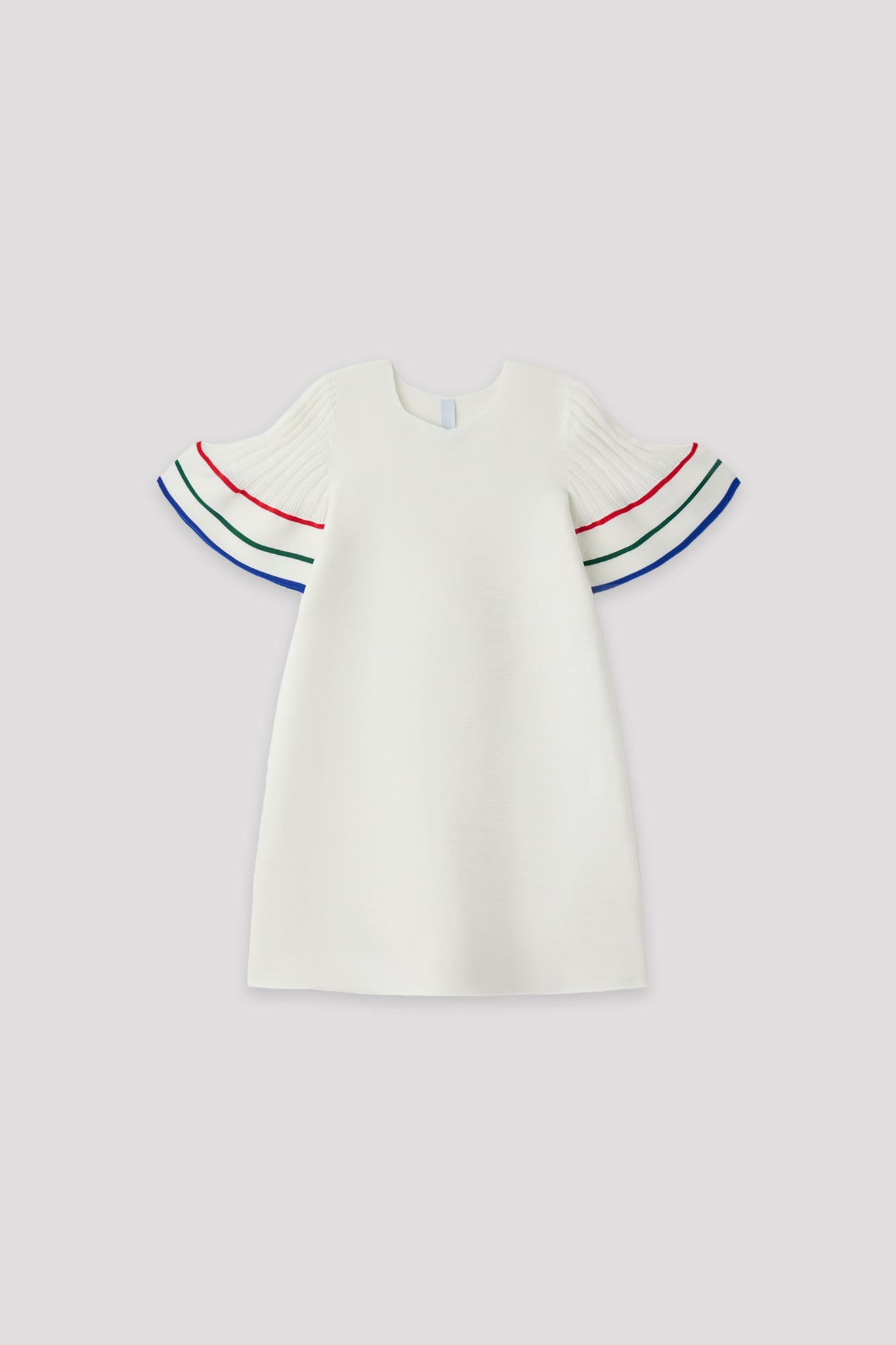 POTTERY KIDS SHORT BELL SLEEVE FLARE DRESS - WHITE MULTI 7