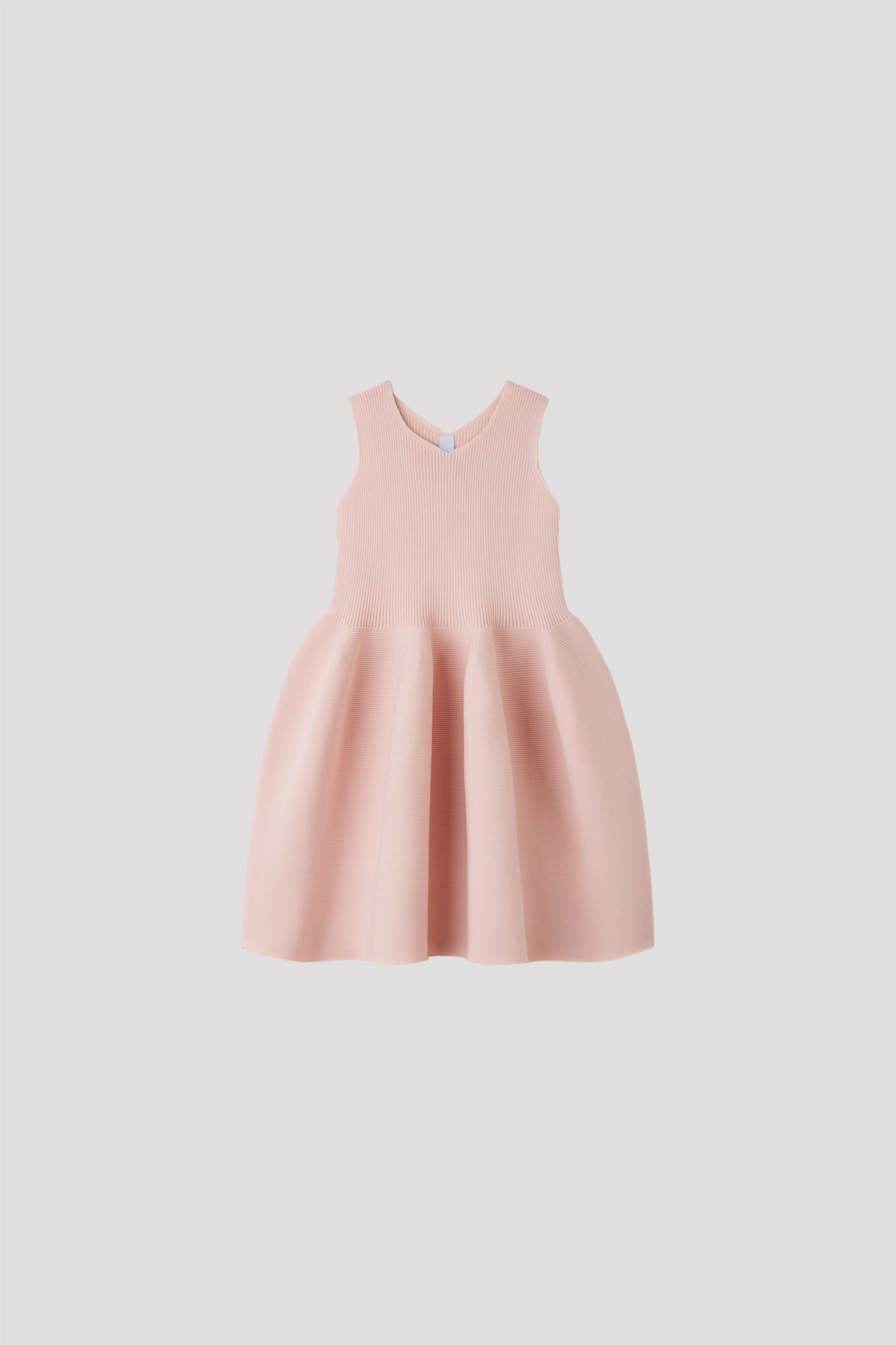 POTTERY KID SLEEVELESS DRESS - EGGSHELL PINK